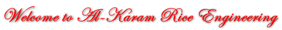 Welcome to Al-Karam Rice Engineering
